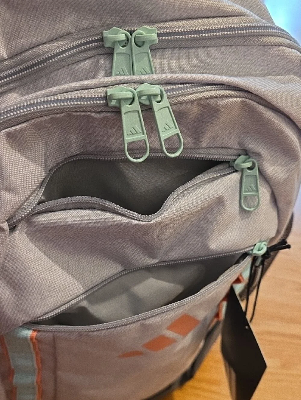 adidas Light Gray & Coral Accent Excelerator Backpack